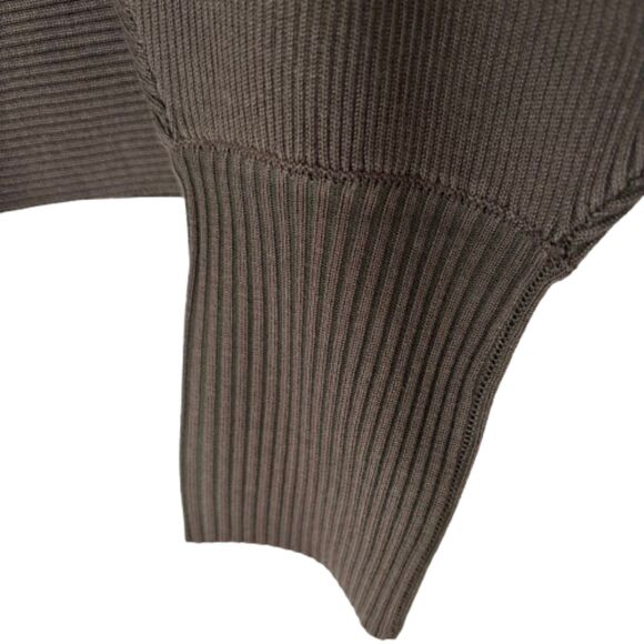 PINK ROSE Women’s S Casual Chic Arctic Olive Ribbed Long Sleeve Sweater Top #D - Picture 6 of 8